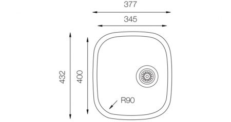 Undermount-D-346-teknikcizim